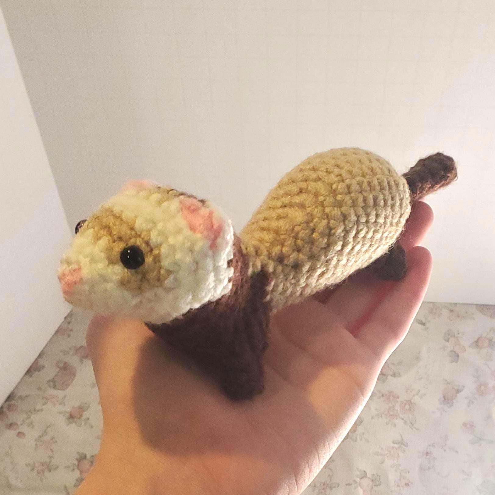 Handmade Crochet Ferret Plushie