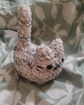 Handmade Crochet Cat Plush: Soft Crochet Plushie Small, Polyester Chenille Yarn