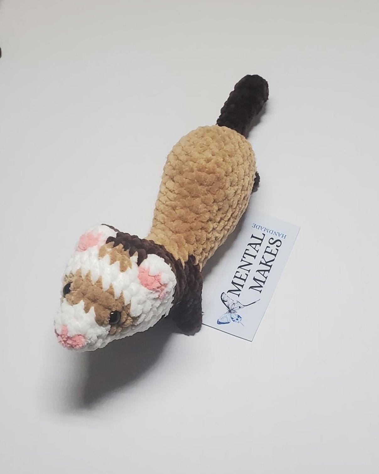 Handmade Crochet Ferret Plushie