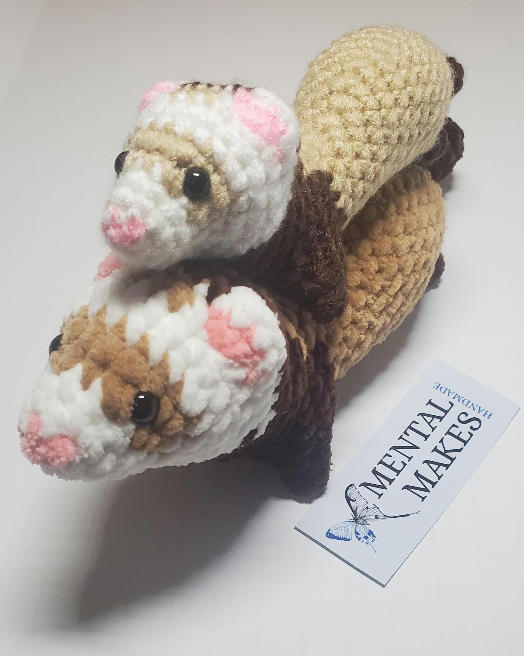 Handmade Crochet Ferret Plushie